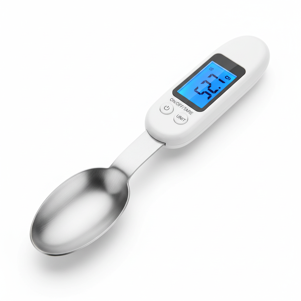Łyżka z wagą elektroniczną